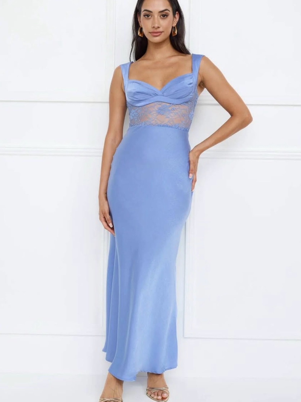 BNWT Hello Molly Satin Maxi Dress
